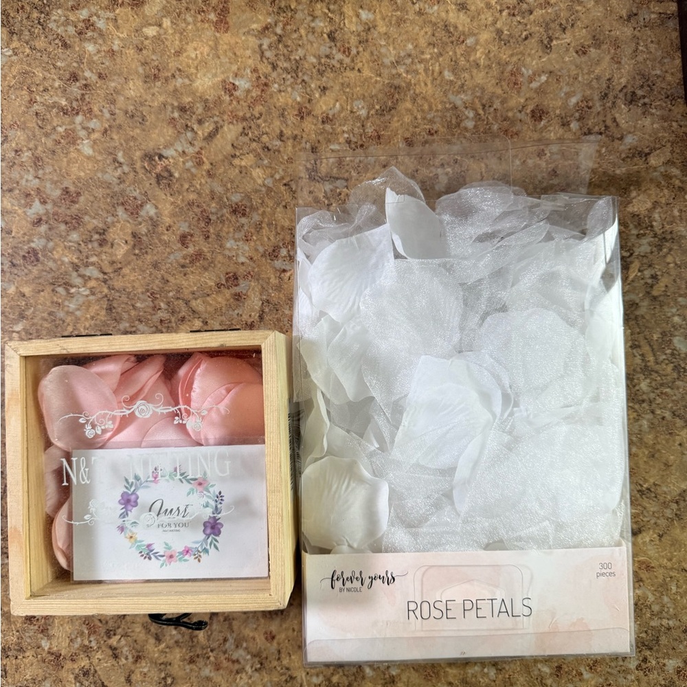 Pink & White Rose Petals